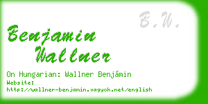 benjamin wallner business card